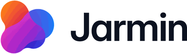 Jarmin horizontal lockup, dark